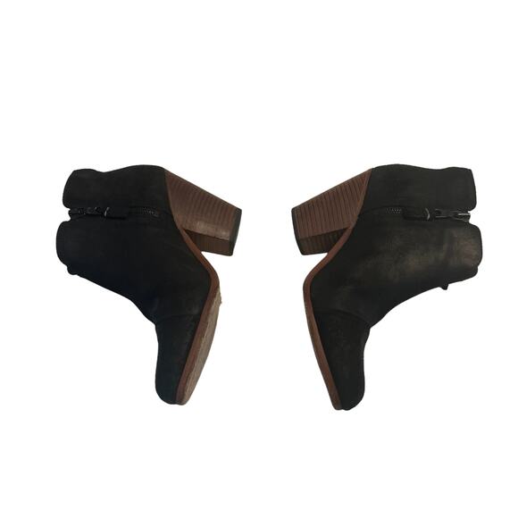 Rag and Bone Margot Women's Black Suede Zip Heel Ankle Boots Size 38 - Picture 3 of 9